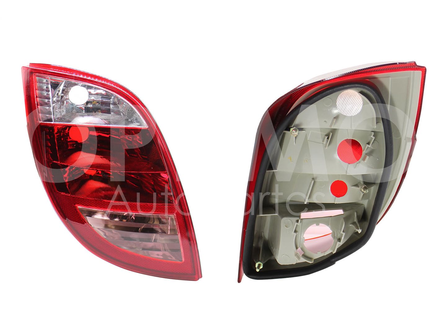 Calavera Izquierda Compatible con KA 2002 2003 2004 2005 2006 2007 2008 S/ARNES (BLANCO/ROJO/ROSA)
