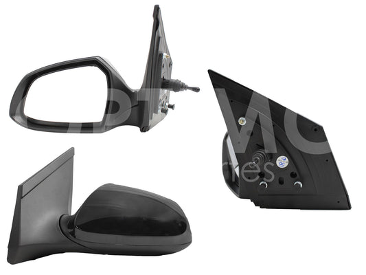 HYUNDAI GRAND I-10 2015 2016 2017 2018 2019 2020 ESPEJO IZQ MANUAL NEGRO P/PINTAR C/CONTROL (SEDAN/H-BACK)
