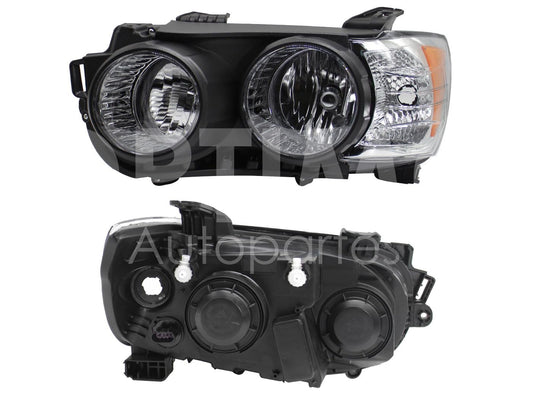 Faro Izquierdo Compatible con SONIC 2012 2013 2014 2015 2016 F/CROMADO C/MICA AMBAR S/ARILLO CROMO 3PIN (VERSION LS-LT)