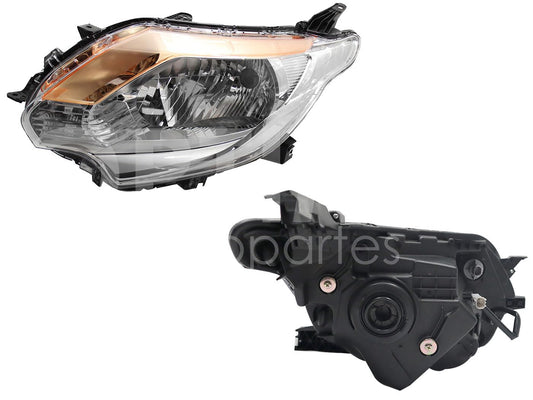 Faro Izquierdo Compatible con L200 2016 2017 2018 2019 F/CROMADO C/AMBAR