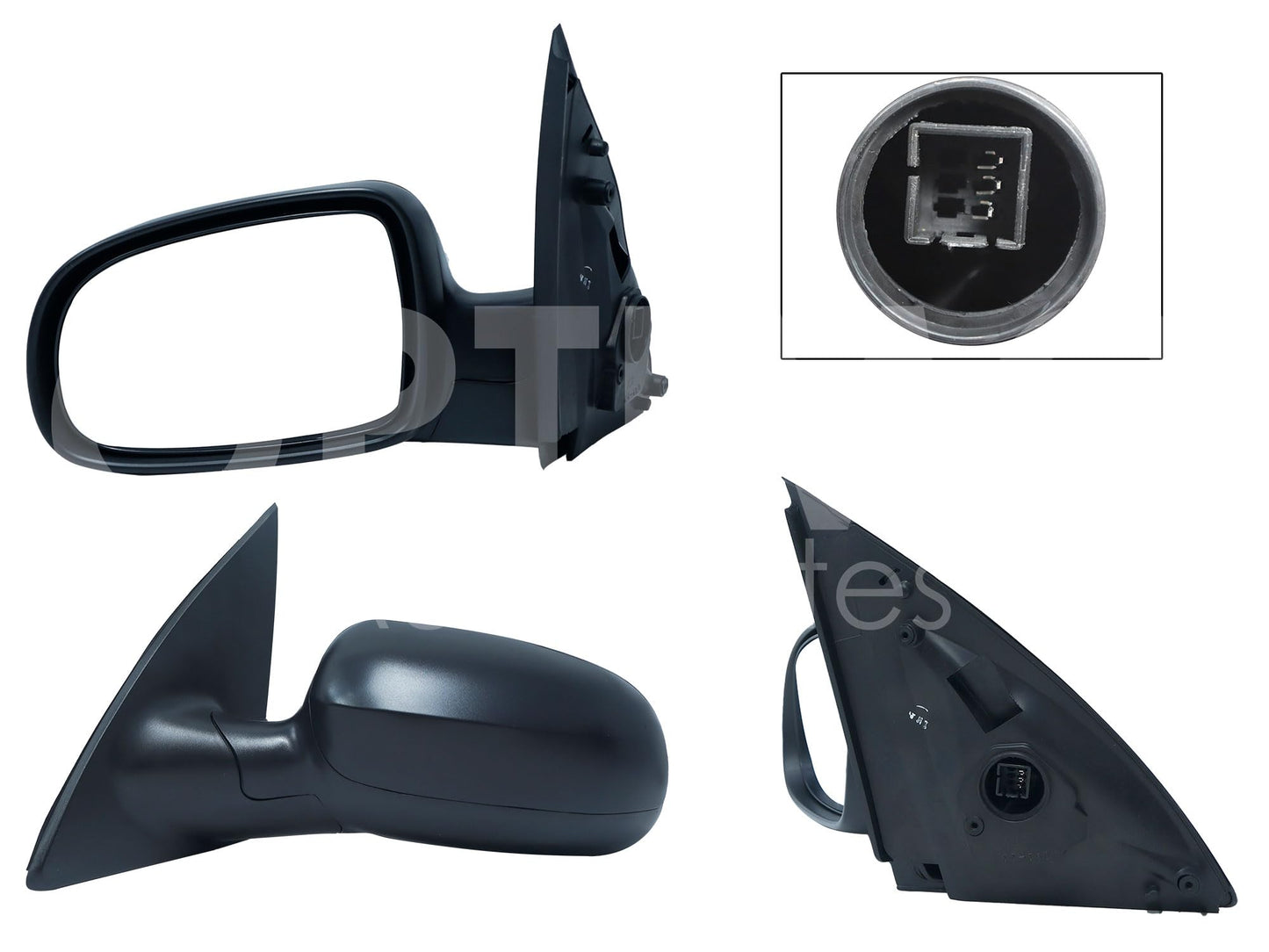 CHEVROLET CORSA 2003 2004 2005 2006 2007 2008 ESPEJO IZQ ELECT NEGRO POROSO (3PINES) (TORNADO 04-11)