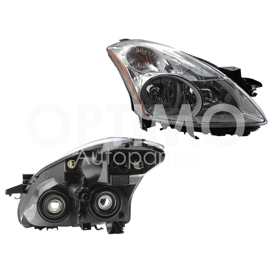 Faro Derecho Compatible con ALTIMA SEDAN 2010 2011 2012 F/CROMADO C/CUARTO AMBAR HALOGENO