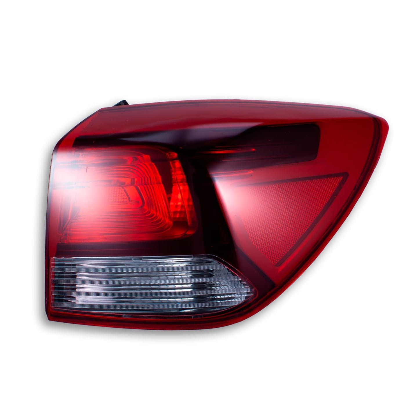 Calavera Exterior Derecha Compatible con Rio H-Back 5 Puertas 2018, 2019, 2020, 2021, 2022 y 2023 | Rojo Blanco | Sin Arnes (FCNA0121)