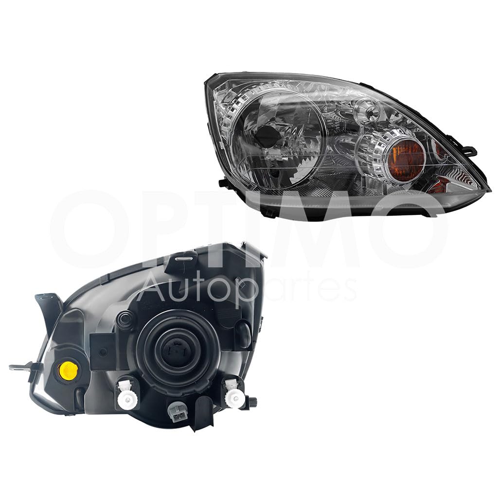 Faro derecho fondo cromado compatible con | compatible con FORD FIESTA FIRST 2003 2004 2005 2006 2007