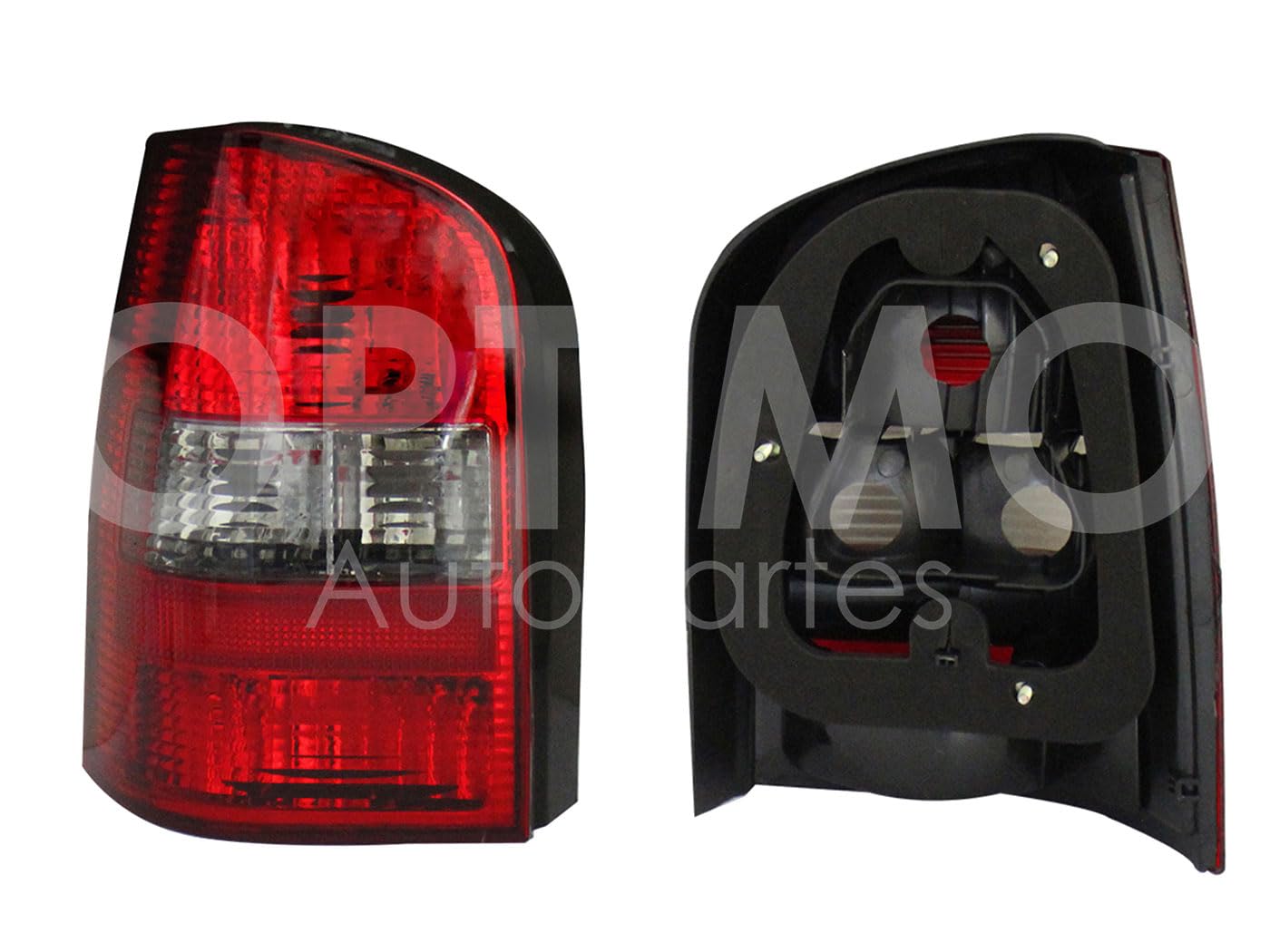 2000 - 2003  VOLKSWAGEN POINTER VAGONETA CALAVERA IZQ S/ARNES OSCURA (ROJO/HUMO)