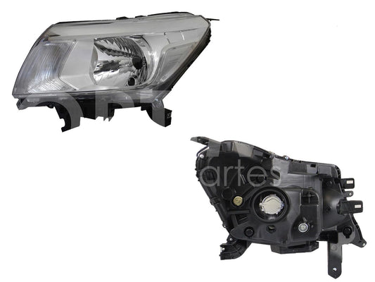 Faro Izquierdo Compatible con NP-300 FRONTIER 2/4WD 2016 2017 2018 2019 2020 F/CROMADO (DOBLE CABINA SE/LUJO XE-LE)