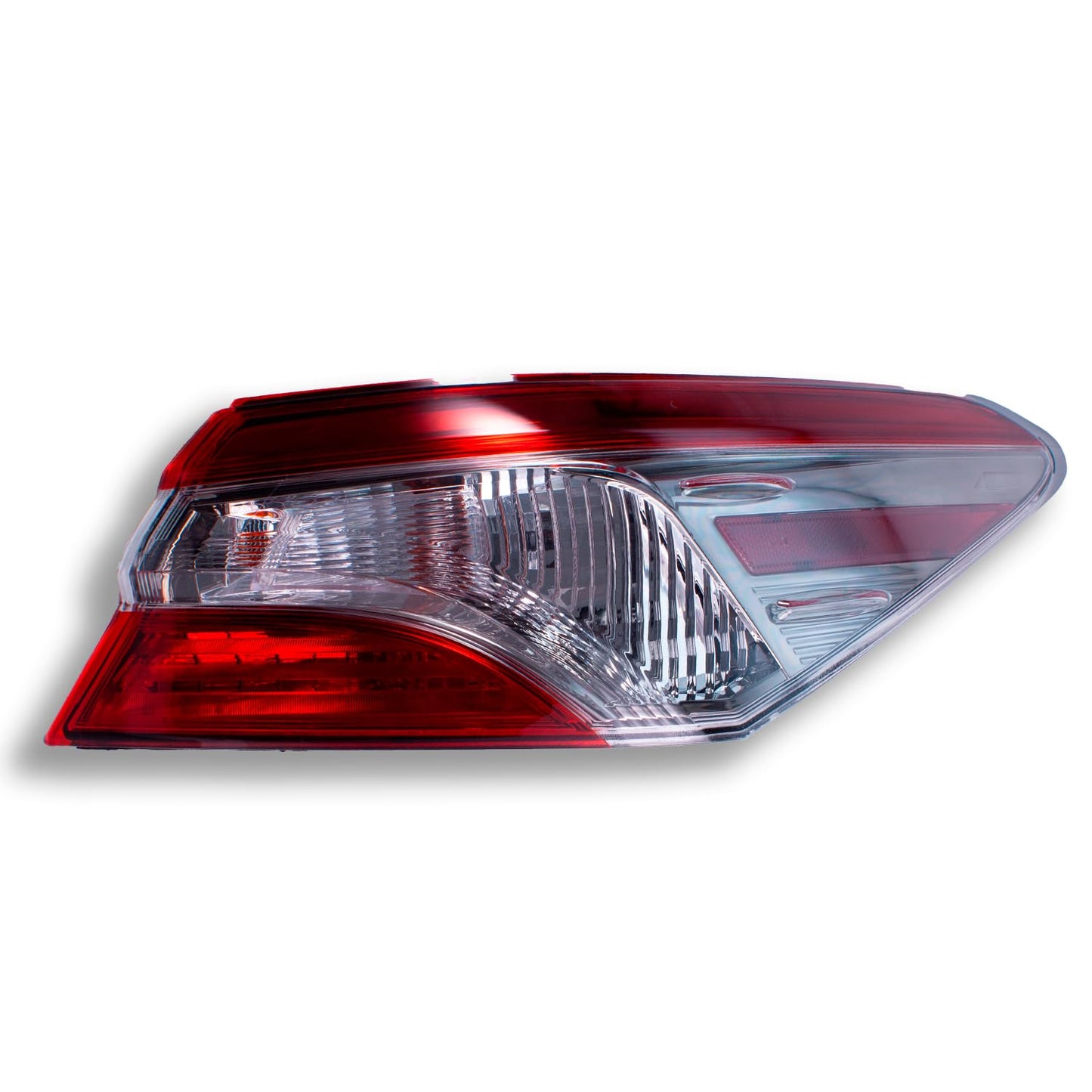 Calavera Exterior Compatible con TYA Camry 2018 2019 2020 2021 2022 2023 2024 | Oscura Rojo Blanco | Con Arnes