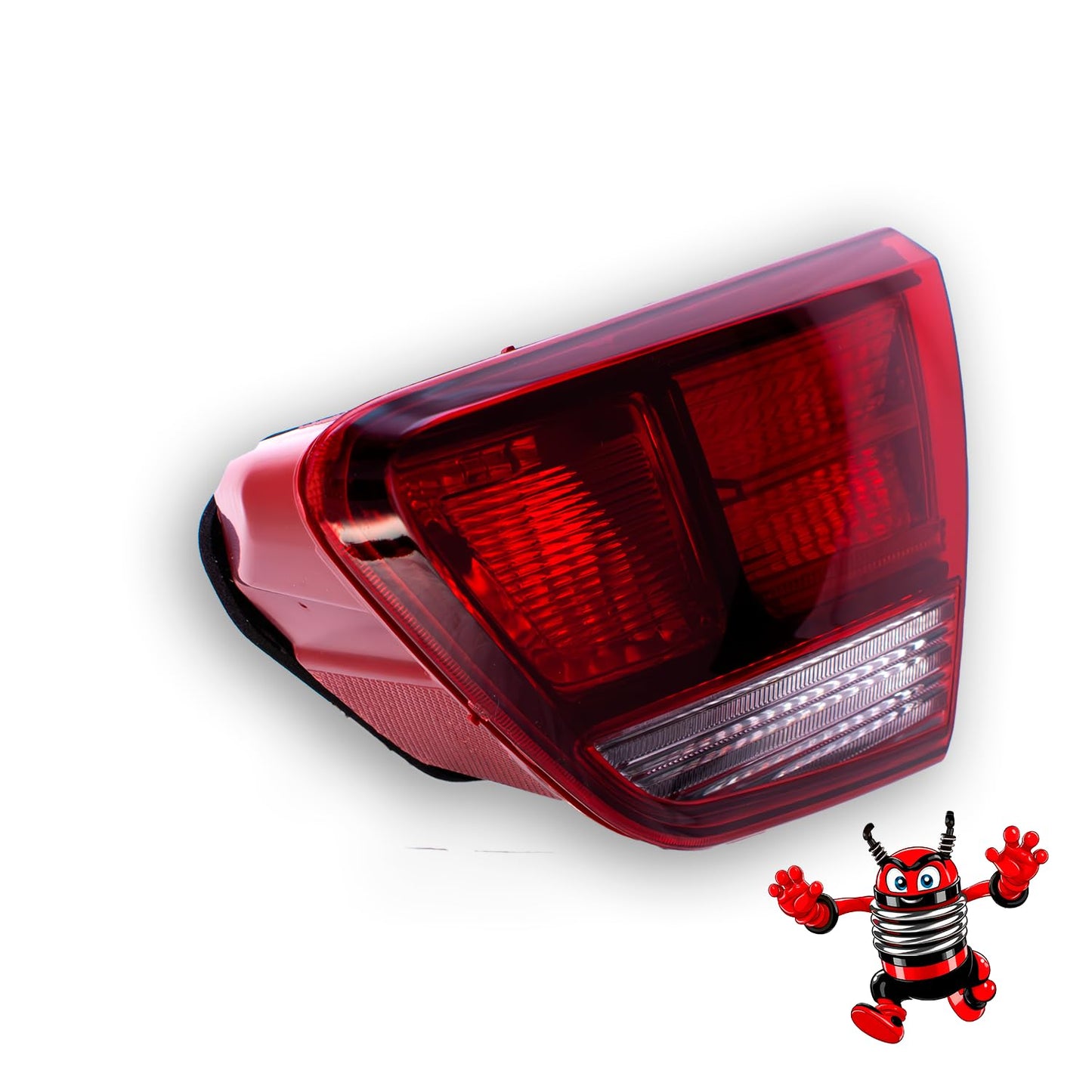 Calavera Derecho Interior Compatible con Rio SEDAN 4 Puertas 2018 2019 202 2021 2022 2023 | Rojo Blanco | Con Arnes |