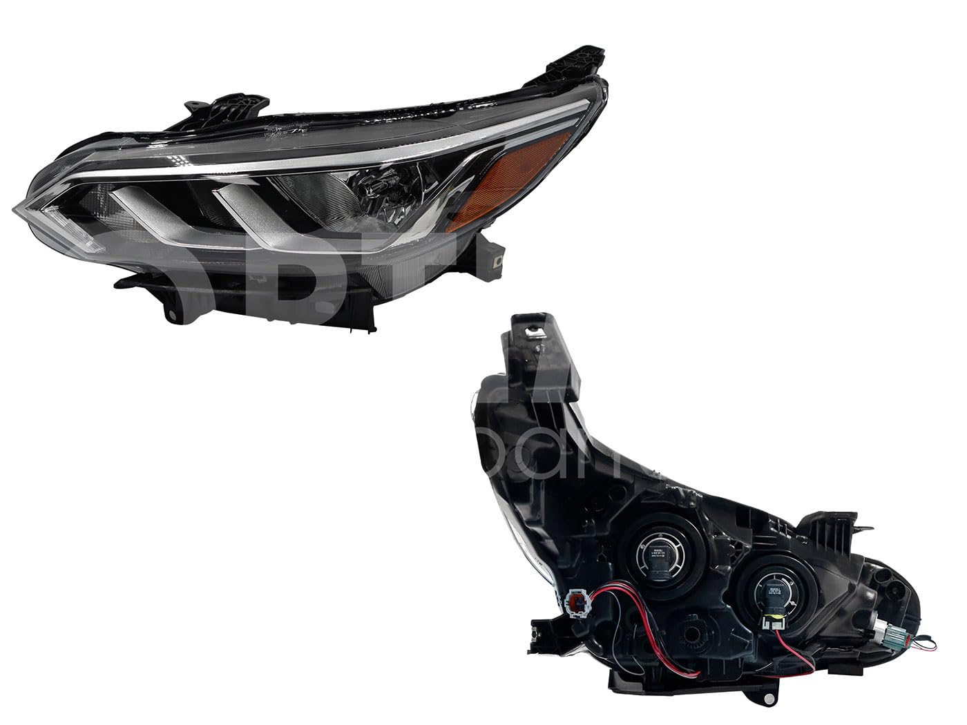 Faro Izquierdo Compatible con SENTRA B-18 2021 2022 2023 2024 F/CROMADO C/MICA AMBAR (VERSION SENSE-ADVANCE)