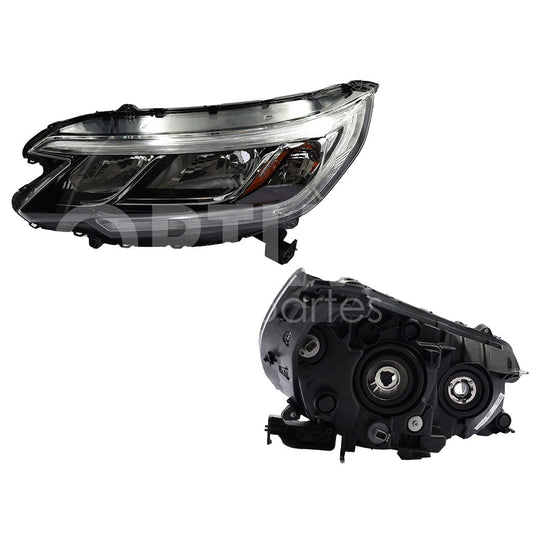 HONDA CR-V 2015 2016 FARO IZQ F/NEGRO C/DRL C/MICA AMBAR