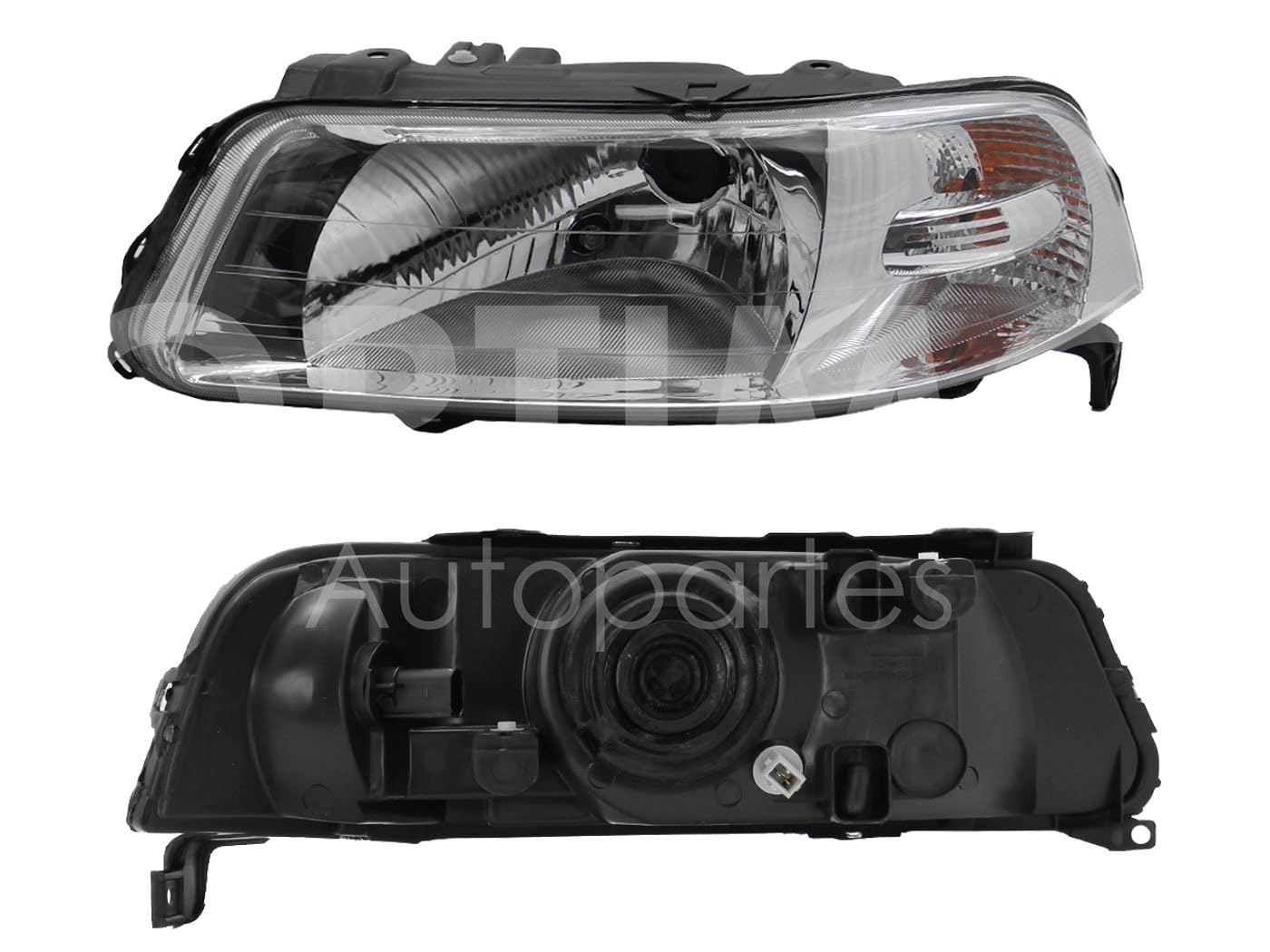 Faro Izquierdo Compatible con POINTER 3-5PTAS 2000 2001 2002 2003 2004 2005 F/CROMADO UN AS 1 FOCO (VAGONETA-PICK-UP 00-05)