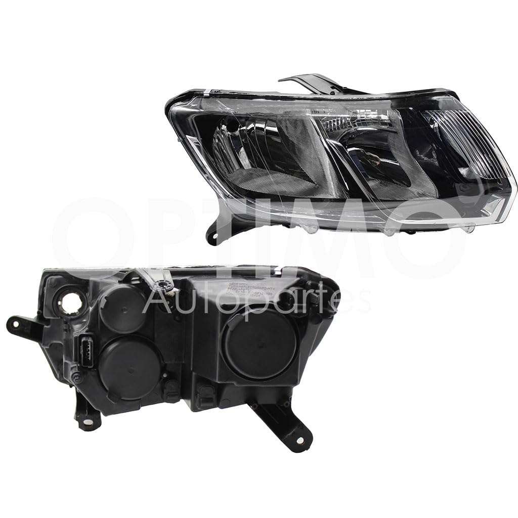 Faro Derecho Compatible con LOGAN 2015 2016 2017 2018 2019 F/CROMADO (5PINES) (SANDERO-STEPWAY 16-19)