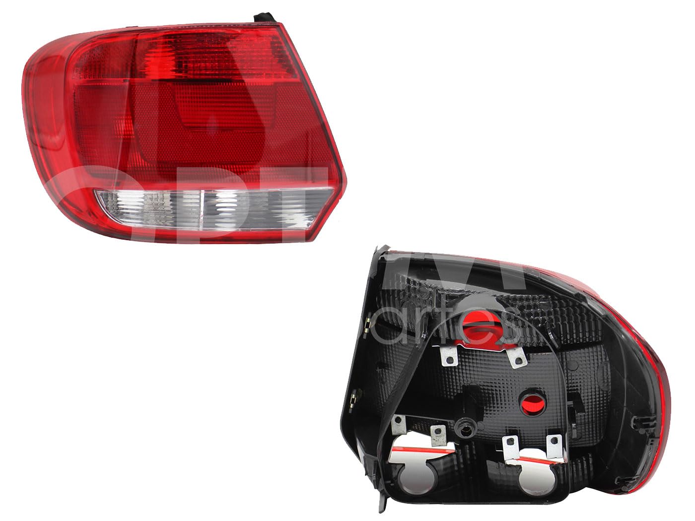 2013 - 2016  VOLKSWAGEN GOL H-BACK CALAVERA IZQ S/ARNES CLARA 5PTAS (ROJO/BLANCO)