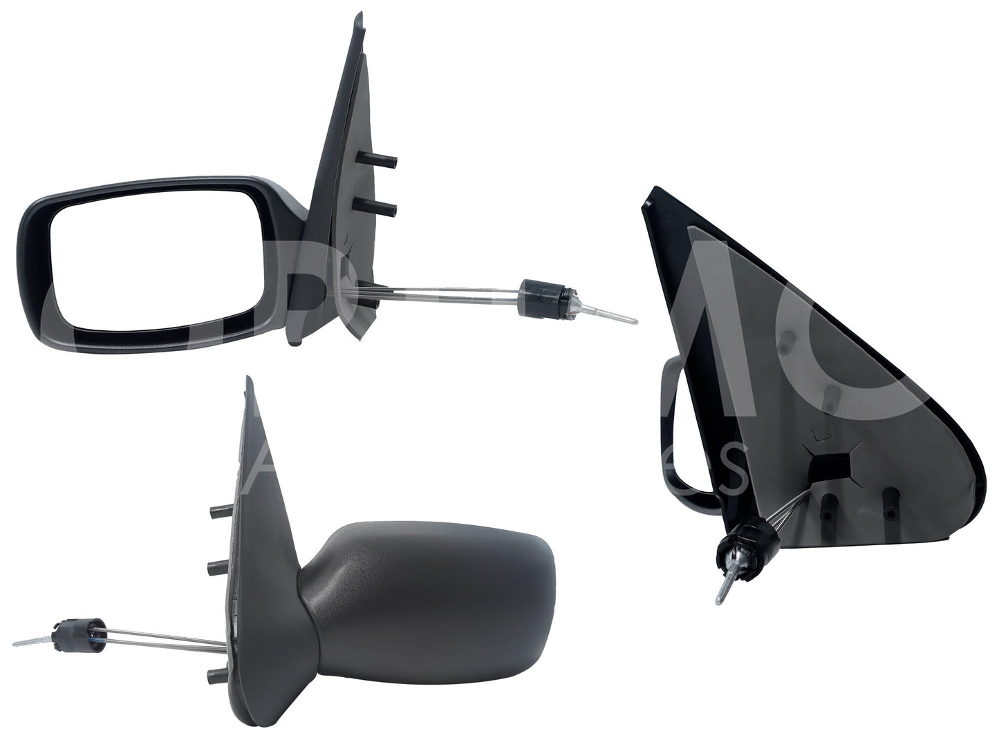 FORD FIESTA IKON 2001 2002 2003 2004 2005 2006 2007 ESPEJO IZQ MANUAL NEGRO POROSO C/CONTROL (FIESTA 98-02)