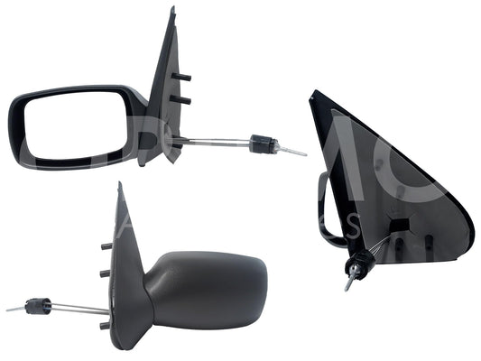 FORD FIESTA IKON 2001 2002 2003 2004 2005 2006 2007 ESPEJO IZQ MANUAL NEGRO POROSO C/CONTROL (FIESTA 98-02)