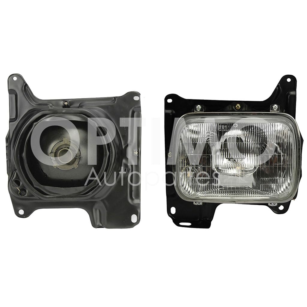 Faro Derecho Compatible con D-21 1994 1995 1996 1997 1998 1999 2000 2001 2002 2003 2004 2005 2006 2007 F/ RAYADO VIDRIO C/CARCAZA FOCO INTERCAMBIABLE
