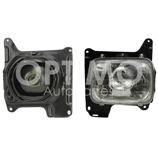 Faro Derecho Compatible con D-21 1994 1995 1996 1997 1998 1999 2000 2001 2002 2003 2004 2005 2006 2007 F/ RAYADO VIDRIO C/CARCAZA FOCO INTERCAMBIABLE