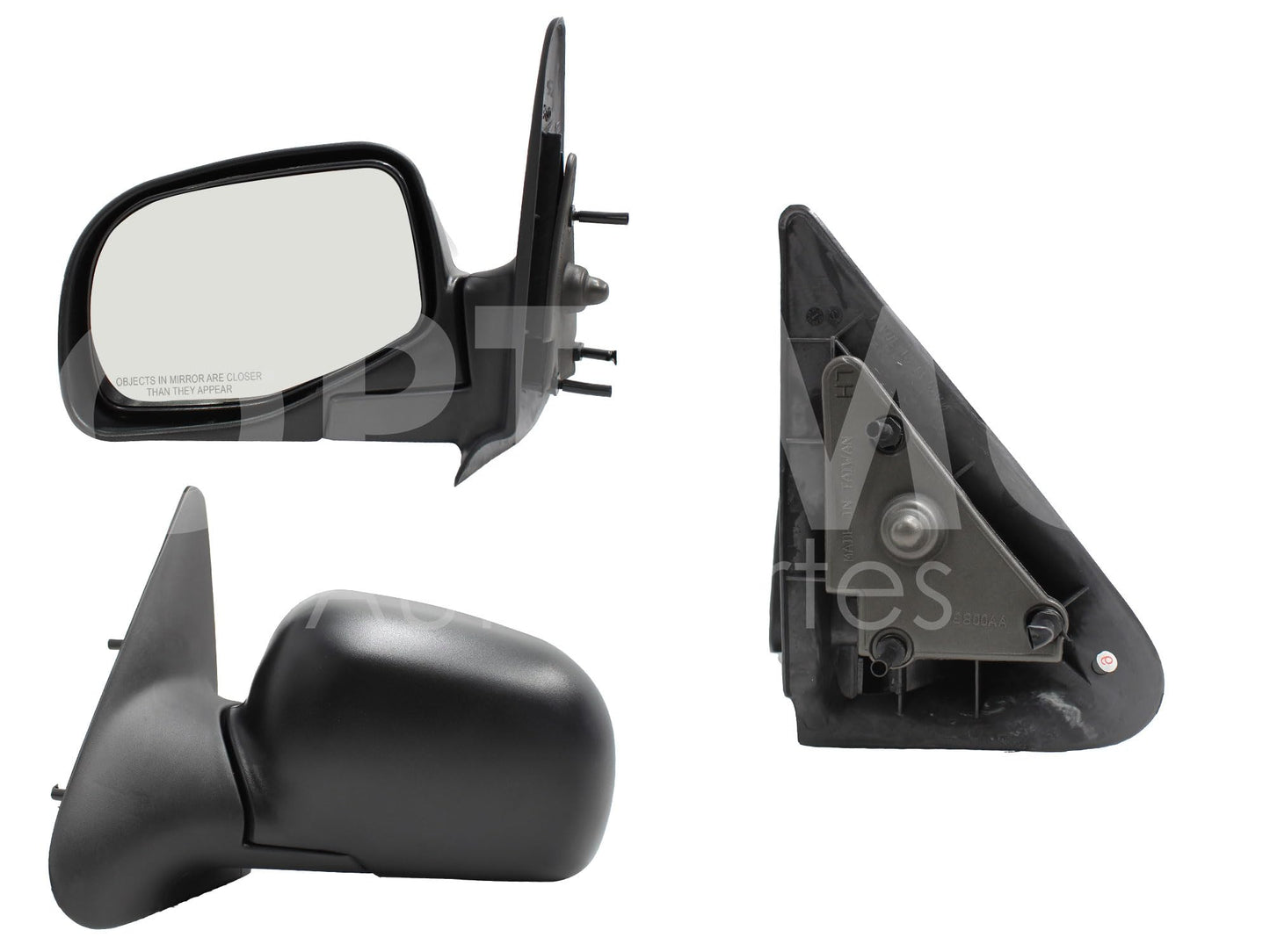 FORD RANGER 1998 1999 2000 2001 2002 2003 2004 ESPEJO IZQ MANUAL NEGRO POROSO