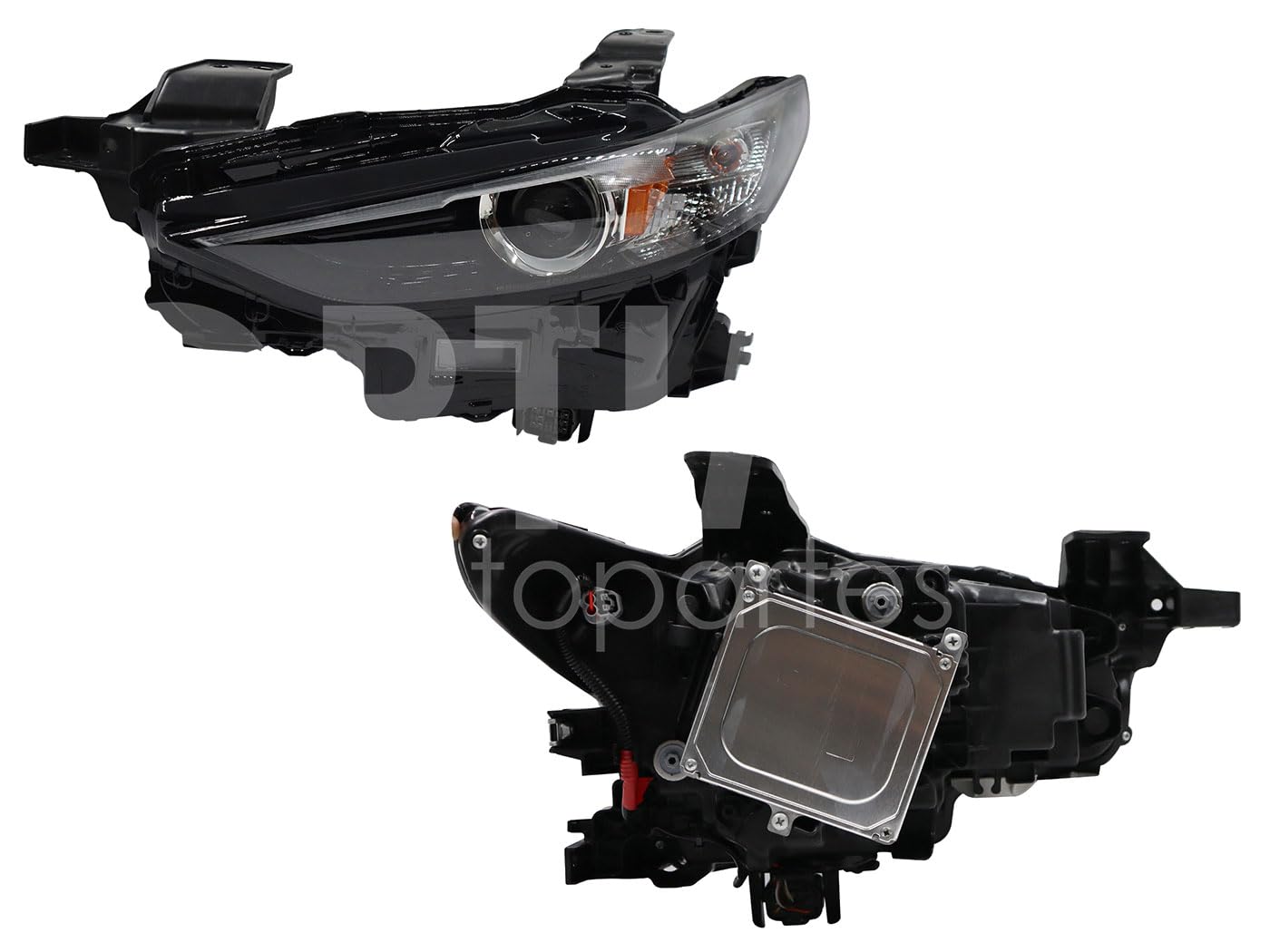 MAZDA MAZDA 3 2019 2020 2021 2022 2023 2024 2025 FARO IZQ F/NEGRO C/LED C/LUPA C/MICA AMBAR (SEDAN/H-BACK)