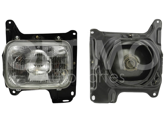 Faro Izquierdo Compatible con D-21 1994 1995 1996 1997 1998 1999 2000 2001 2002 2003 2004 2005 2006 2007 F/ RAYADO VIDRIO C/CARCAZA FOCO INTERCAMBIABLE