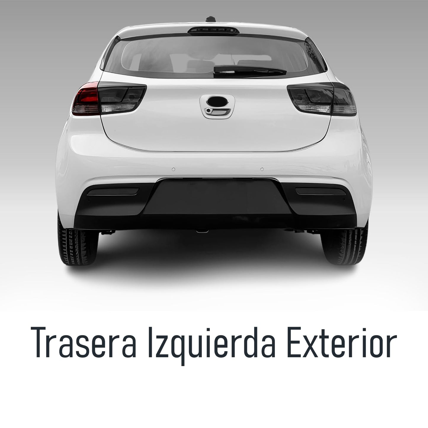 Calavera Izquierda Exterior Compatible con Rio H-Back 5 Puertas 2018 2019 202 2021 2022 2023 | Rojo Blanco | Sin Arnes (FCNA0122)