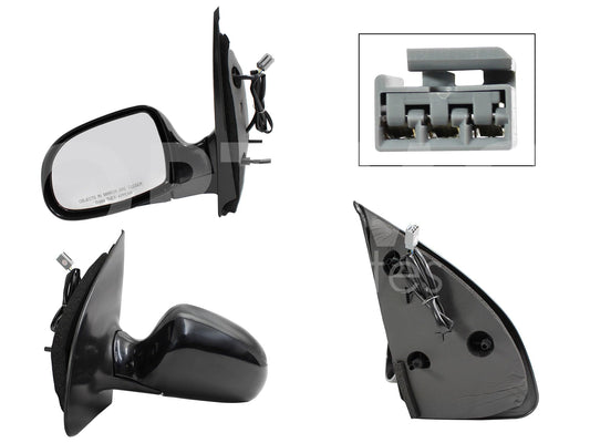 FORD WINDSTAR 1999 2000 2001 2002 2003 ESPEJO IZQ ELECT NEGRO P/PINTAR (3PINES)