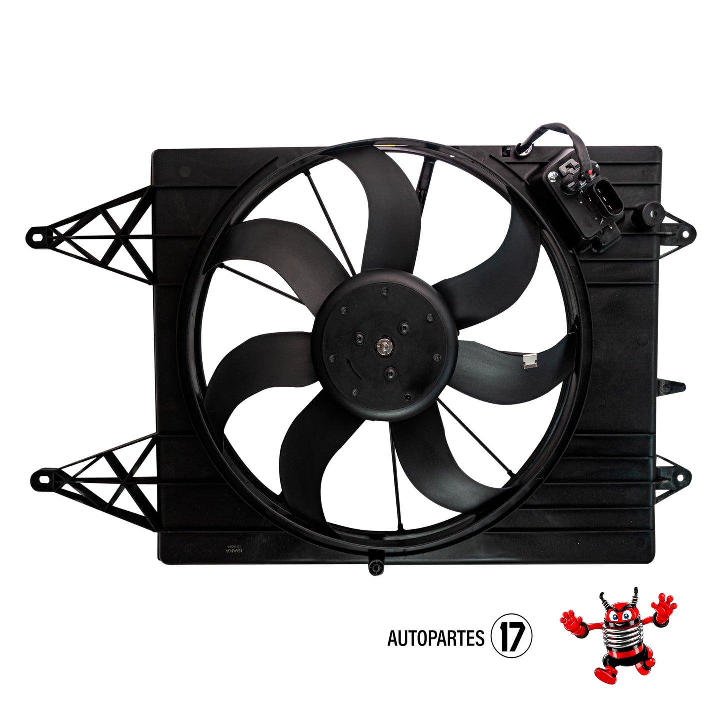 Moto Ventilador Compatible con GOL 1.6L 2008 2009 2010 2011 2012 2013 2014 2015 2016 2017 2018 2019 2020 2021 C/AIRE > Con Tolva > Con Resistencia 3PIN (SAVEIRO 10-23)