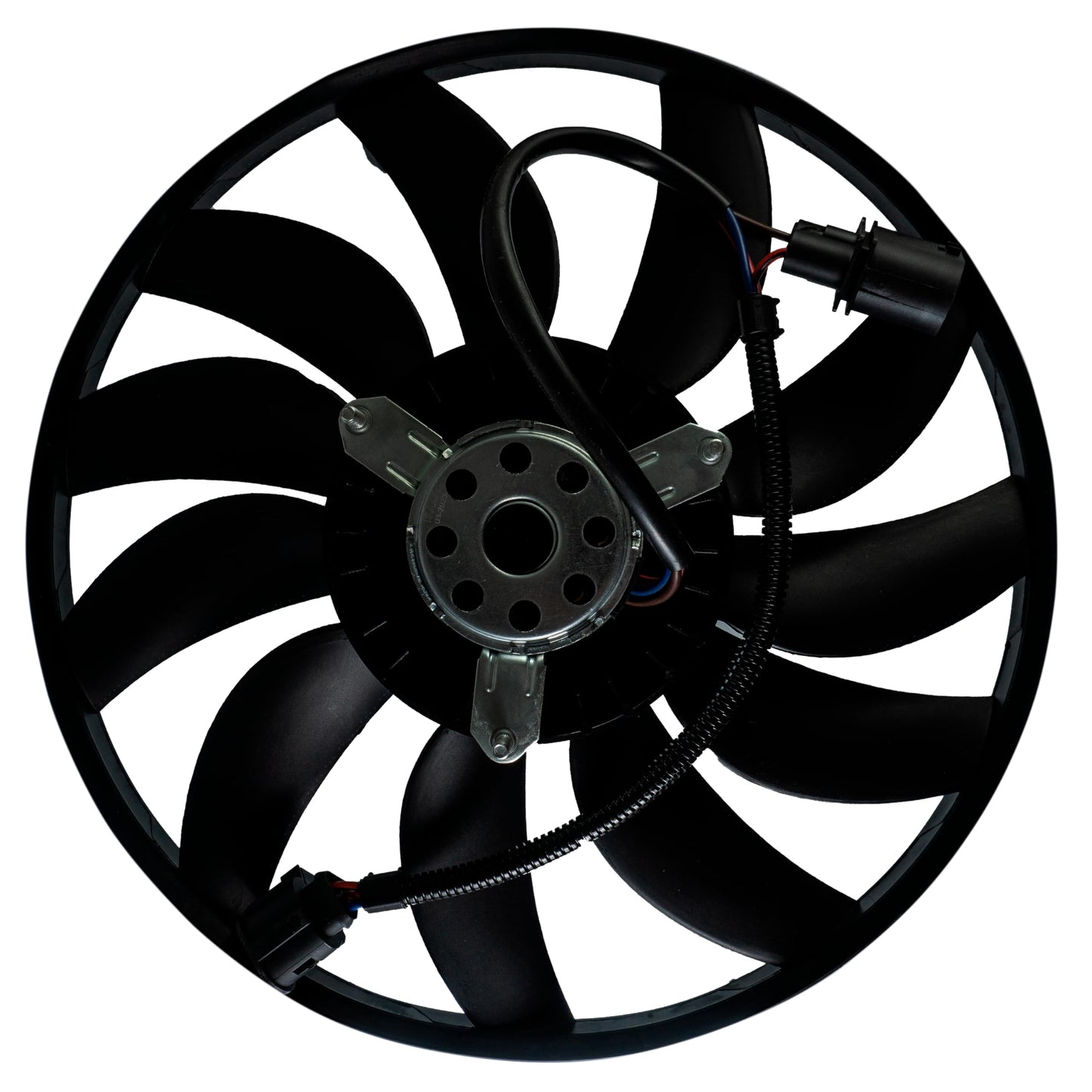 VOLKSWAGEN GOLF A5/A6 GTI 1.9L DIESEL 2008 2009 2010 2011 2012 2013 MOTOVENTILADOR P/RADIADOR S/TOLVA 2-4PINES S/RES 2CONECTORES (CADDY 2.0L 16-19) (MOTOR/ASPA)