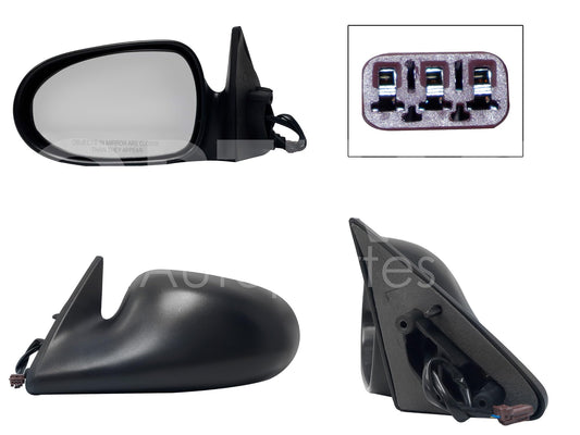 NISSAN SENTRA B-14 1996 1997 1998 1999 2000 ESPEJO IZQ ELECT NEGRO POROSO (3PINES)