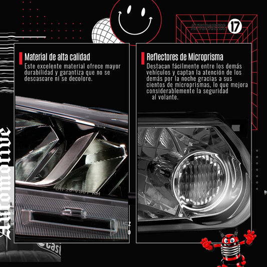 NISSAN X-TRAIL 2023 2024 2025 KIT FARO AUX C/CABLES C/REJILLAS NEGRAS C/FOCOS