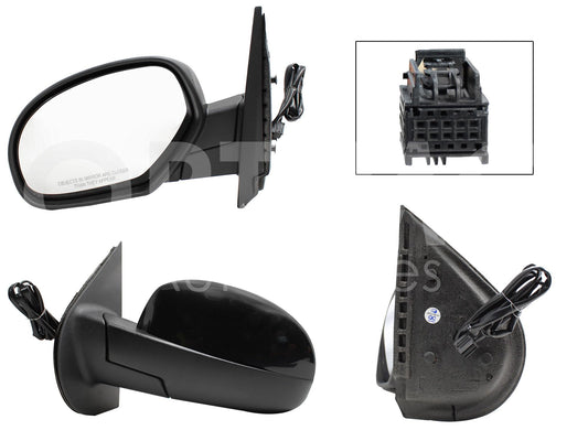CHEVROLET SILVERADO/CHEYENNE 2007 2008 2009 2010 2011 2012 2013 ESPEJO IZQ ELECT NEGRO P/PINTAR C/DESEM (5PINES) (SUBURBAN-TAHOE-YOKON 07-13)