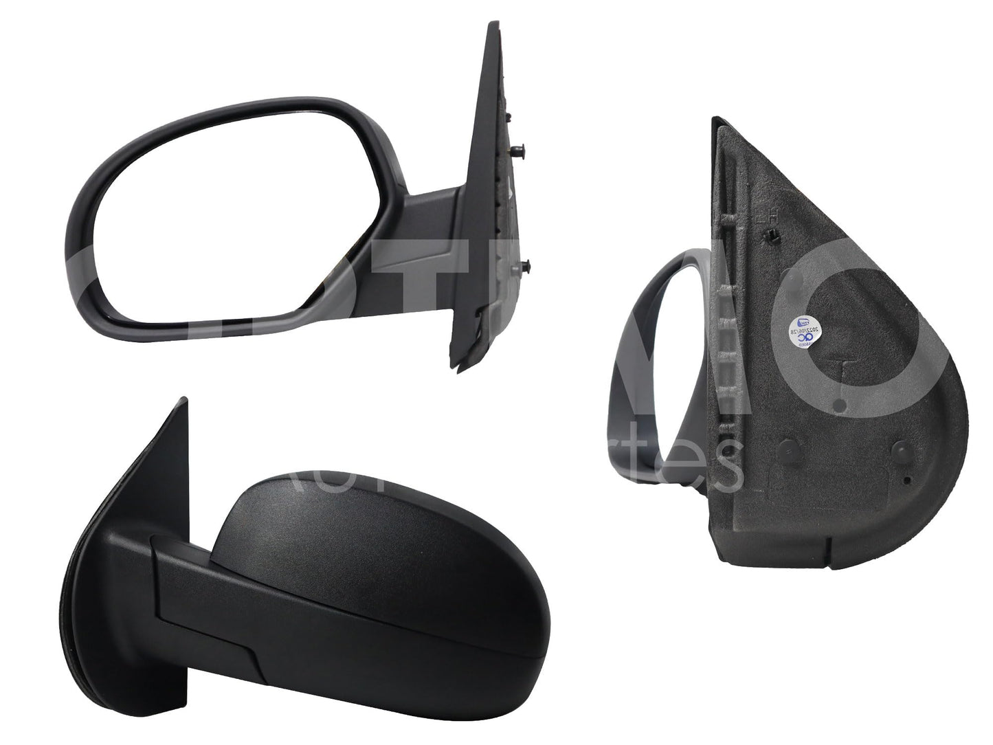 CHEVROLET SILVERADO/CHEYENNE 2007 2008 2009 2010 2011 2012 2013 ESPEJO IZQ MANUAL NEGRO POROSO (SIERRA 07-13/SUBURBAN-TAHOE-YUKON 07-13)