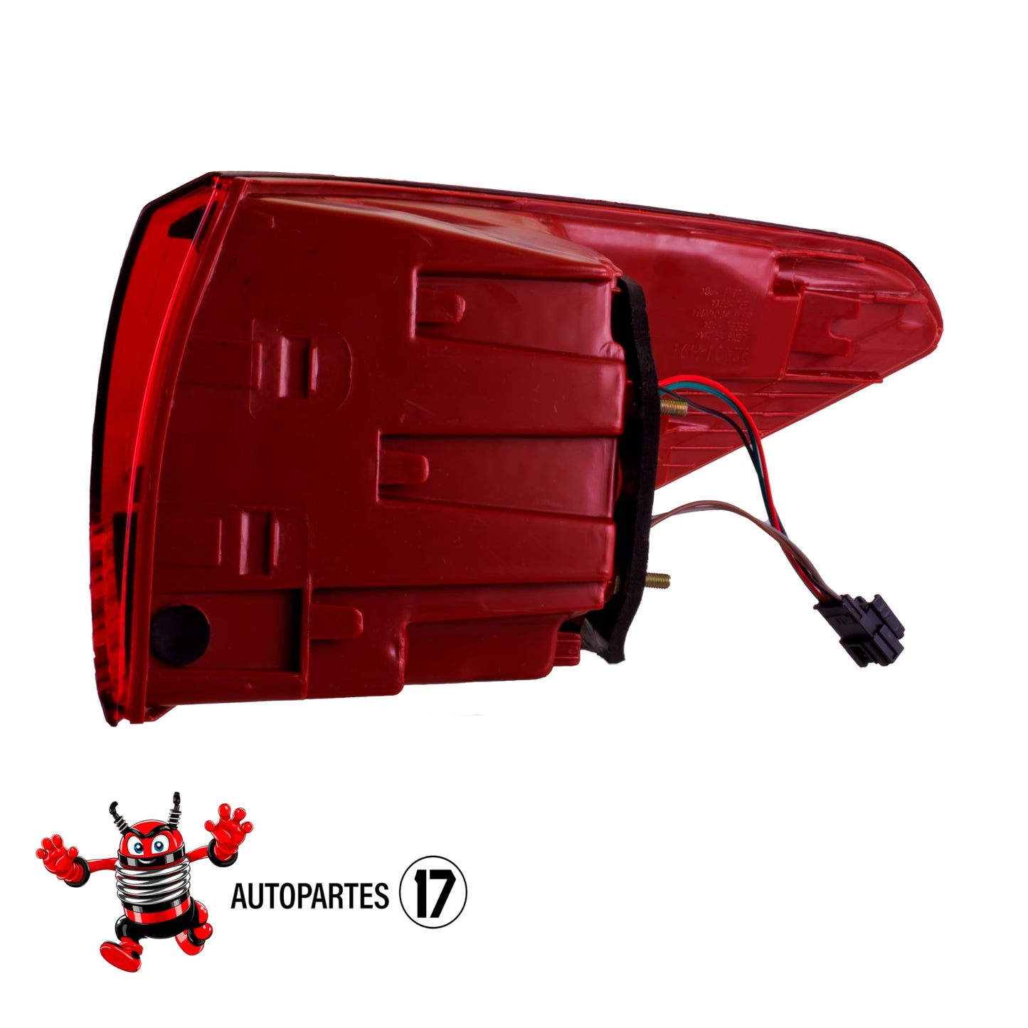 Calavera Izquierda Exterior Compatible con Rio Sedan 4 Puertas 2018 2019 202 2021 2022 2023 | Rojo Blanco | Sin Arnes (FCNA0112) |