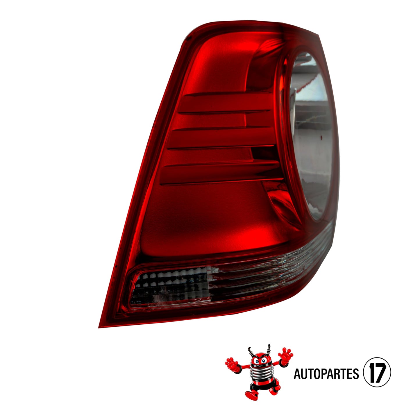 Calavera Izquierdo Exterior sin Arnes Clara Compatible con VW Jetta Clasico 2008 2009 2010 2011 2012 2013 2014 2015 | Rojo Blanco