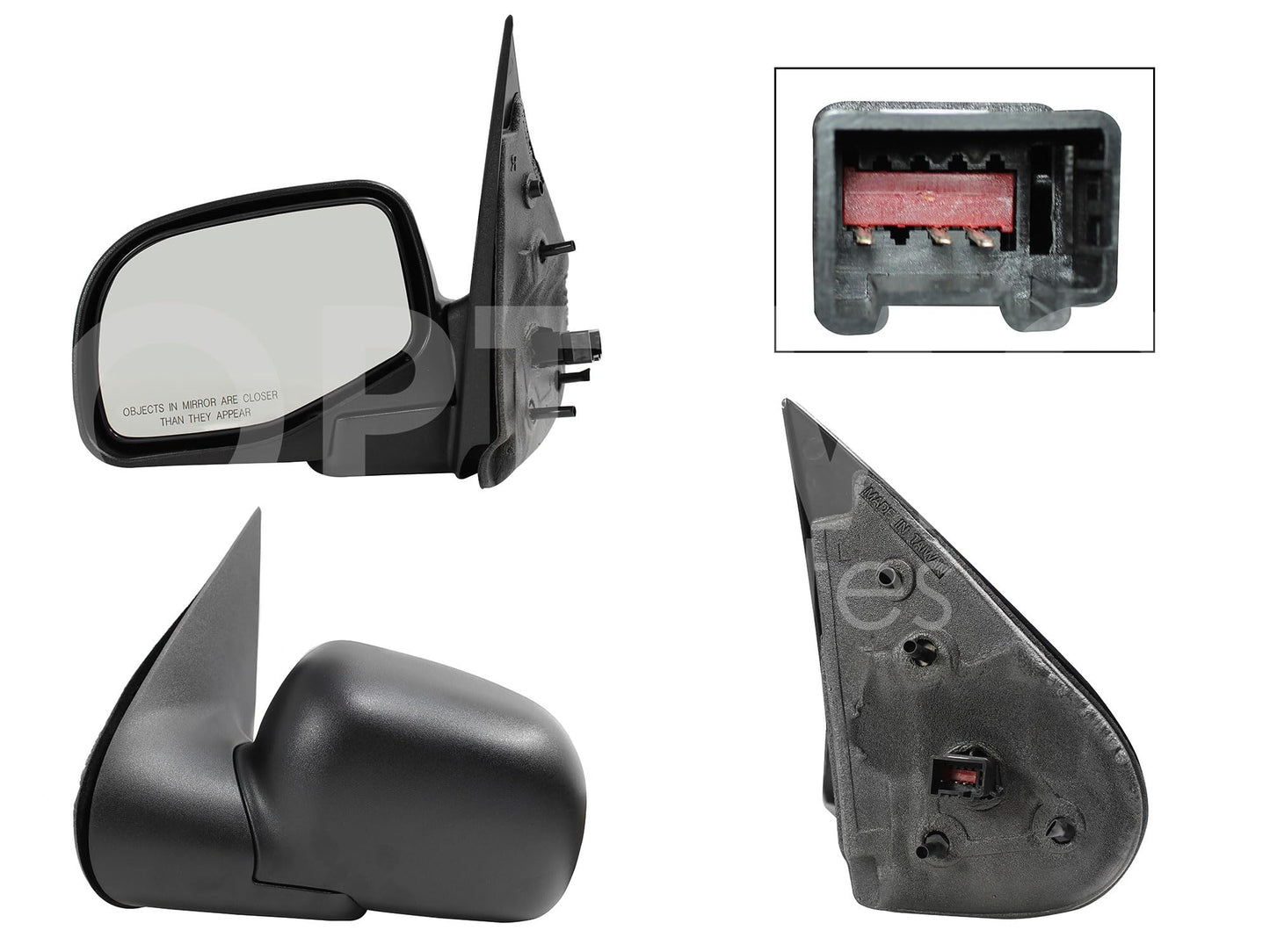 FORD EXPLORER 2002 2003 2004 2005 ESPEJO IZQ ELECT NEGRO POROSO S/LUZ DIRECCIONAL (3PINES)