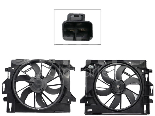 Moto Ventilador Compatible con GRAND CARAVAN 3.3L/3.6L 2008 2009 2010 2011 2012 2013 2014 2015 2016 2017 2018 C/AIRE > Con Tolva > Con Resistencia 2PIN (3.8L/4.0L) T&COUNTRY/VOYAGER