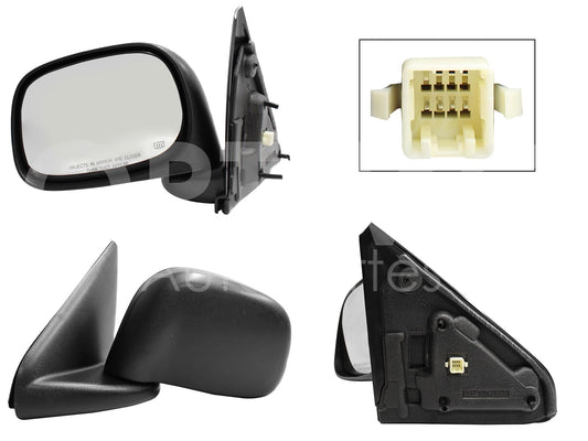 CHRYSLER / DODGE RAM 2002 2003 2004 2005 2006 2007 2008 ESPEJO IZQ ELECT NEGRO POROSO (5PINES)