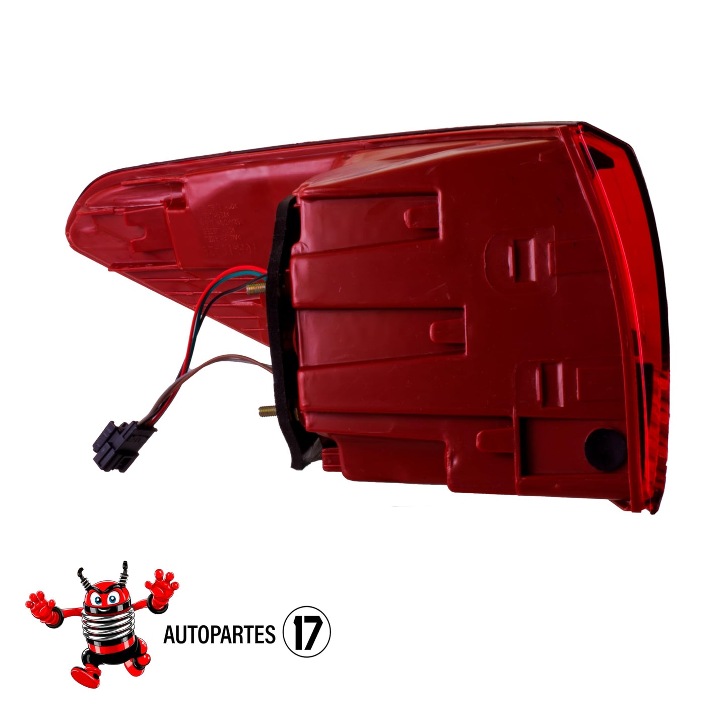 Calavera Exterior Derecha Compatible con Rio Sedan 4 Puertas 2018, 2019, 2020, 2021, 2022 y 2023 | Rojo Blanco | Con Arnes (FCNA0111) |