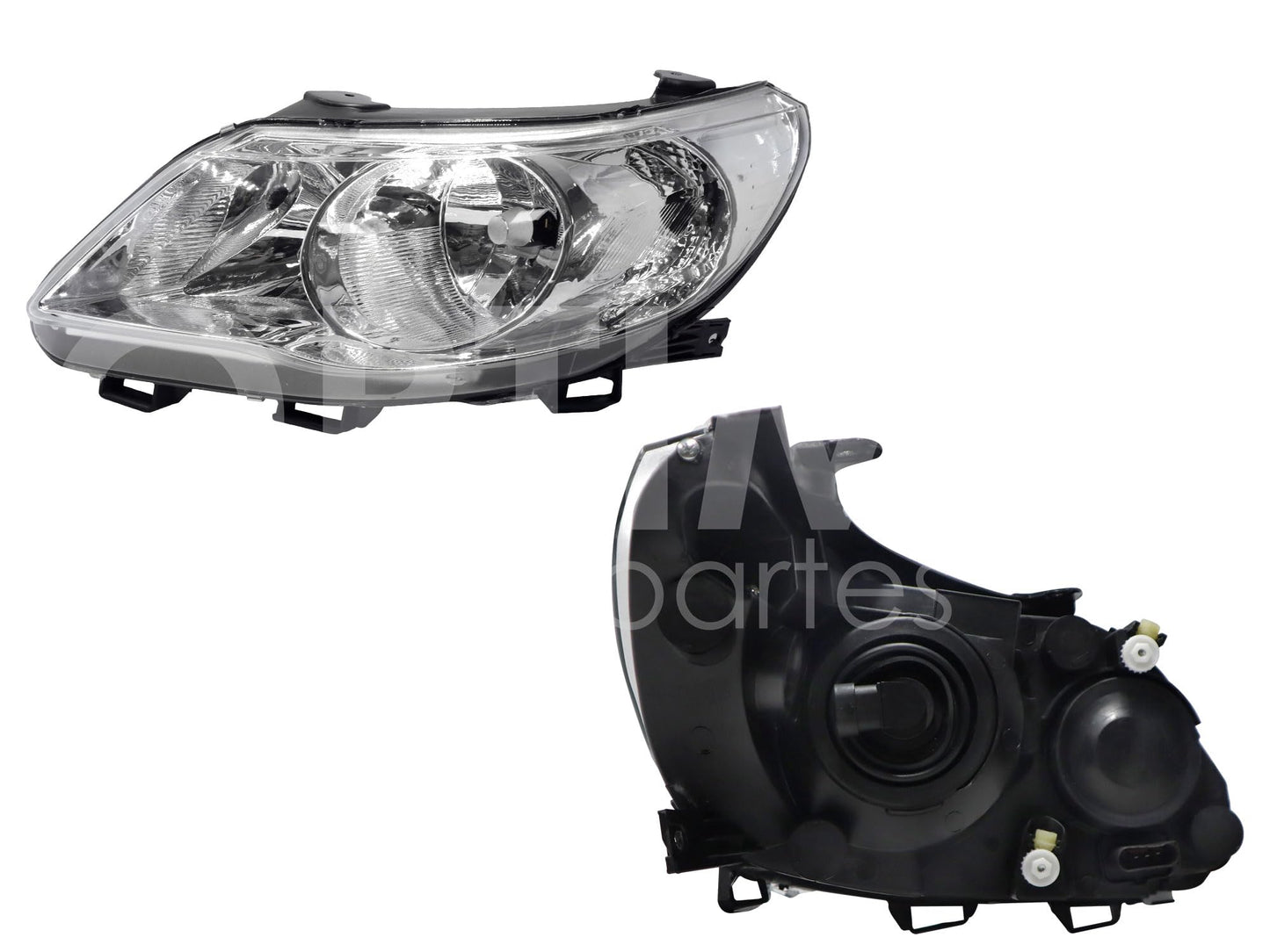 Faro Izquierdo Compatible con GOL 2008 2009 2010 2011 2012 F/CROMADO DOBLE AS (SAVEIRO 10-13) (SEDAN/H-BACK)
