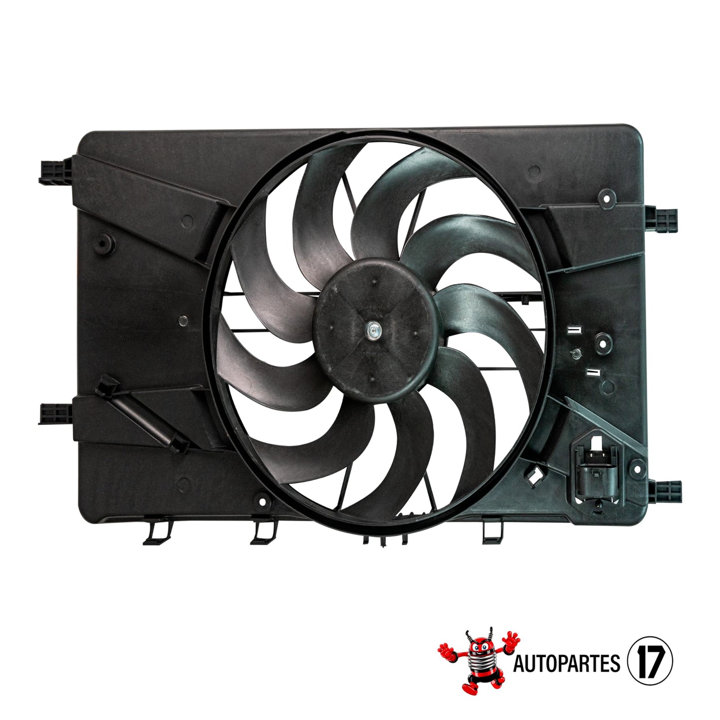 Moto Ventilador Compatible con CRUZE 1.4L/1.8L 2010 2011 2012 2013 2014 2015 2016 2017 2018 C/AIRE > Con Tolva LARGA > Con Resistencia 4PIN