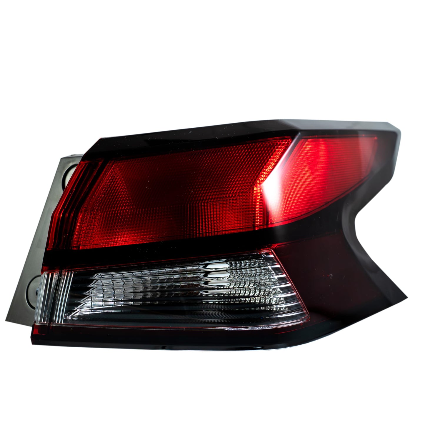 Calavera Derecha Exterior Compatible con Versa 2020 2021 2022 2023 2024 | Sin Arnes | Con Filo Oscuro | Rojo Blanco Rojo