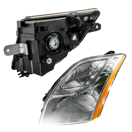 Faro Izquierdo Compatible con SENTRA B-16 2010 2011 2012 F/CROMADO C/MICA AMBAR