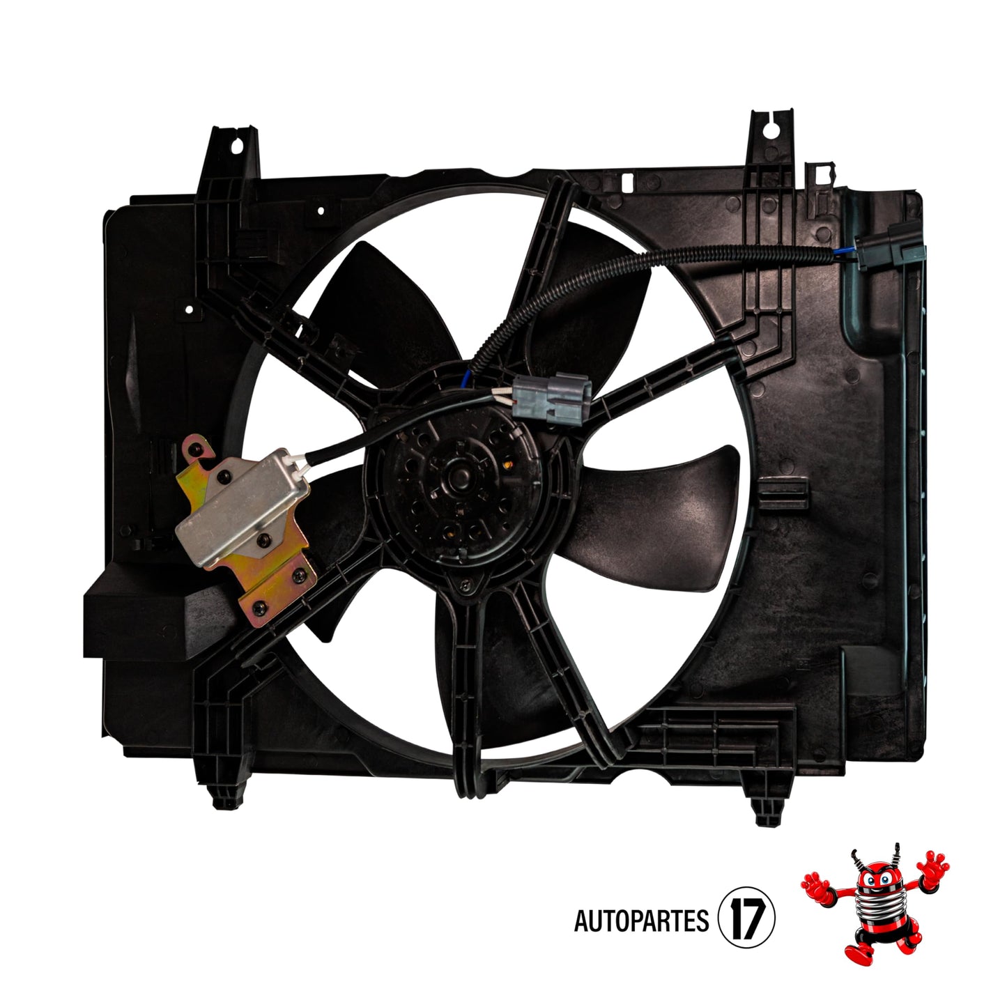 Moto Ventilador Compatible con TIIDA 1.6L/1.8L 2006 2007 2008 2009 2010 2011 2012 2013 2014 2015 2016 2017 C/AIRE > Con Tolva > Con ResistenciaISTENCIA 2PIN