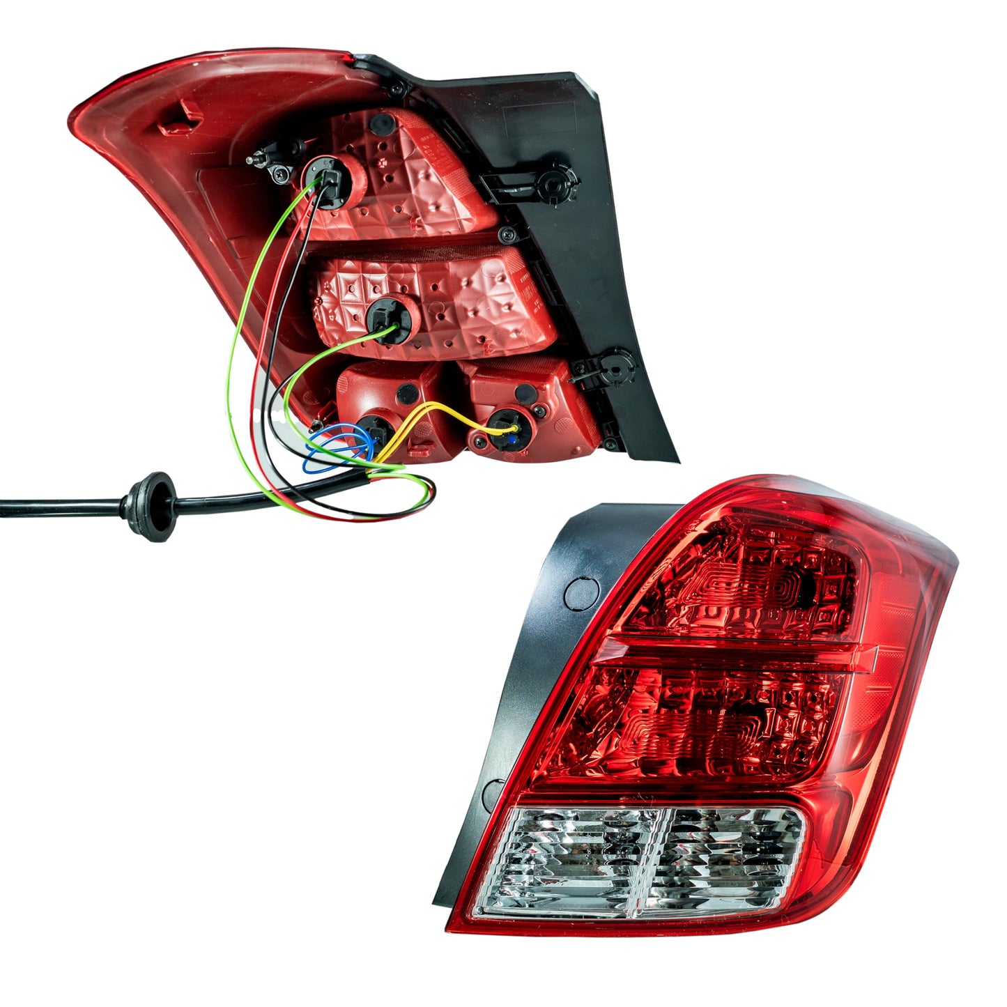 Calavera Derecha Compatible con TRAX 2013 2014 2015 2016 2017 2018 2019 2020 S/ARNES (ROJO/ROJO/BLANCO)