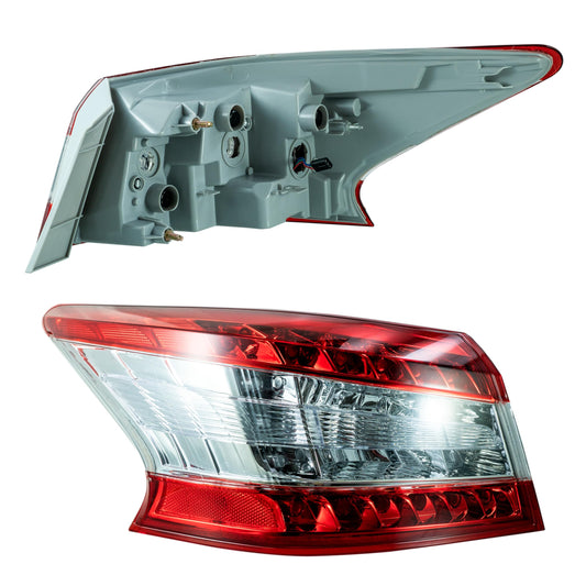 Calavera Izquierda Exterior Compatible con SENTRA B17 2013 2014 2015 2016 S/ARNES C/LED (ROJO/BLANCO/ROJO)