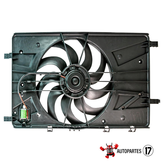 Moto Ventilador Compatible con CRUZE 1.4L/1.8L 2010 2011 2012 2013 2014 2015 2016 2017 2018 C/AIRE > Con Tolva LARGA > Con Resistencia 4PIN