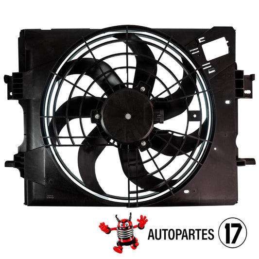 Moto Ventilador Compatible con VERSA 1.6L 2020 2021 2022 2023 2024 C/S AIRE > Con Tolva > Sin Resistencia 2PIN (KICKS 17-24)