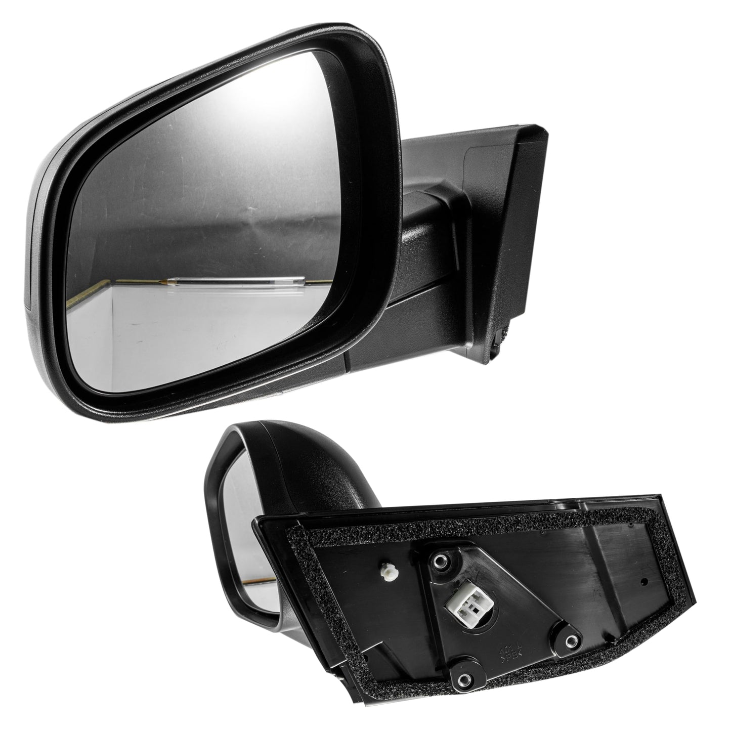 CHEVROLET SPARK CLASSIC 2011 2012 2013 2014 2015 2016 2017 ESPEJO IZQ ELECT NEGRO P/PINTAR (3PINES) (BEAT 18-21 4-5PTAS)