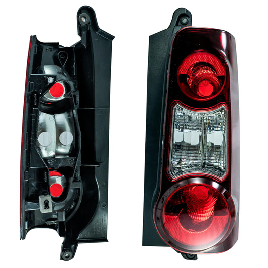 CALAVERA derecho S/ARNES OSCURA (ROJO/BLANCO/ROJO) COMPATIBLE CON PEUGEOT PARTNER MAXI2013-2019