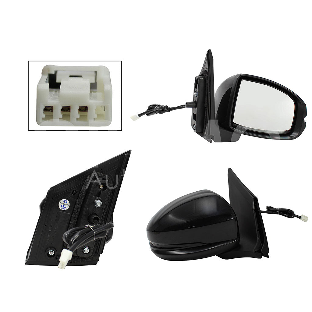 HONDA CITY 2014 2015 2016 2017 2018 2019 2020 ESPEJO DER ELECT NEGRO P/PINTAR (3PINES)